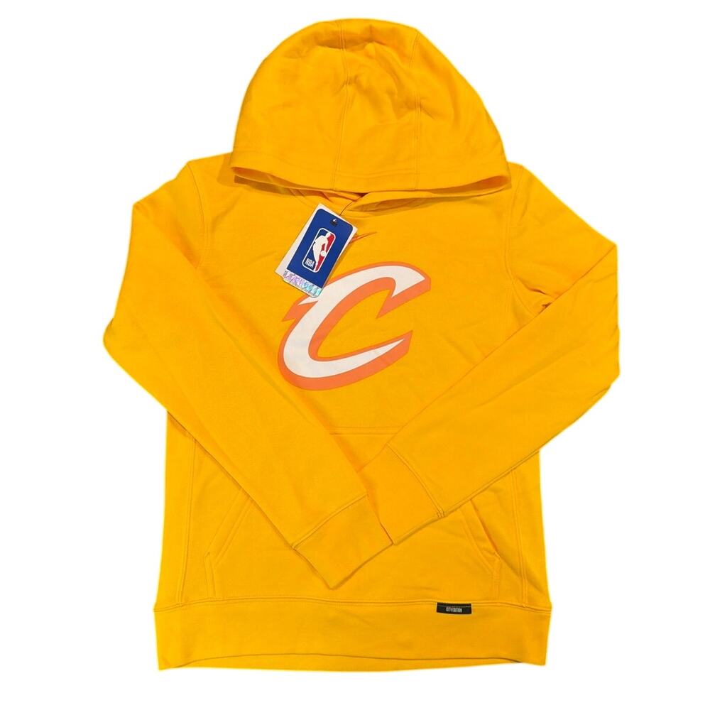 NWT Nike NBA Cleveland Cavaliers Pullover Hoodie, Youth XL (18/20), Gold/Yellow